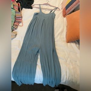 shinestar full length wide leg jumpsuit size small